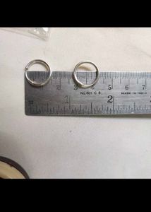 925 Pure Silver Hoop Earrings 1 pair