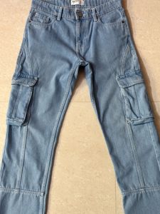 Light Blue Cargo Jeans
