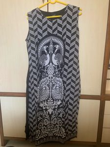 Soch Women Black & White Printed Kurti