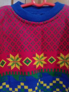 Colorful Patterned Kids Sweater