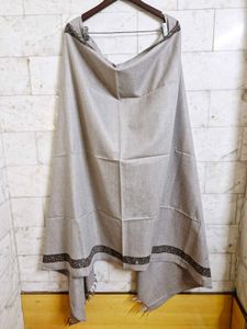 Grey Border Design Shawl