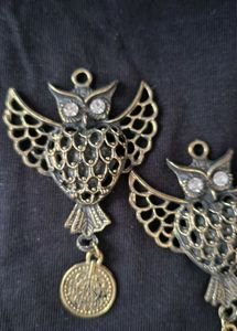 combo of two owl pendent