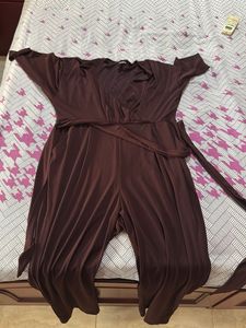Express Brown Jumpsuit