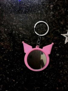 Key chain With Mirror, Decorating Star, UAE Coin