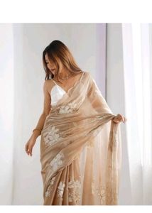 Elegant Embroidered Saree