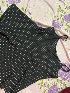 Polka Dot peplum top