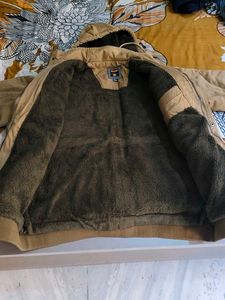Tan Hooded Winter Jacket
