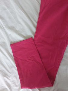 Pink Casual Pants