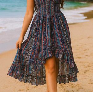 🌸 Boho Chic Summer Dress – Perfect for Beach Days