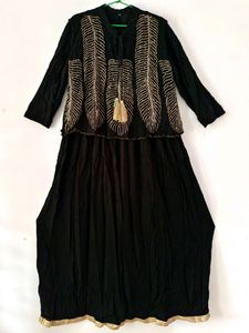 Designer Long Dress With Jacket 🦋