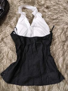 Steampunk Mob Boss Inspired Halter Neck Corset Top