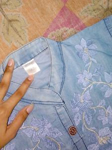 Women Denim Kurta
