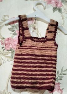 #crochet #handmade #baby #sleevless #sweater