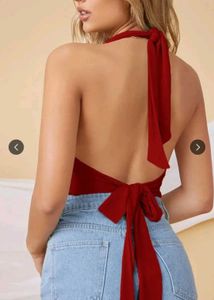 Red Halter Top