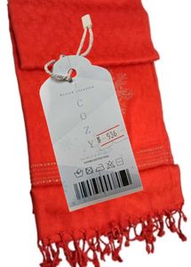 Red Stole with Swarovski Work