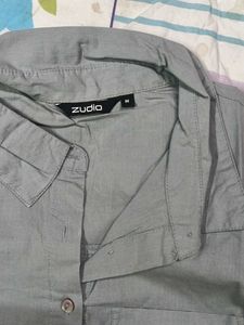 Zudio Gray Button-Down Shirt
