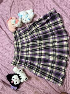 Plaid Pleated Skirt