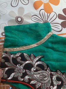 Green Anarkali Top