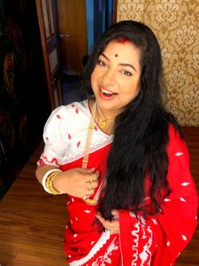 Lace work Embroidery Cotton Jamdani Saree &amp; Blouse