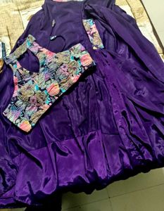 Purple Halter Top &amp; Divider Set