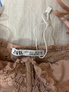 Zara Corsetry Inspired Lace Top