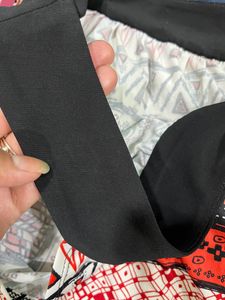 Beautiful Red And Black Shirt Dress