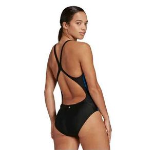 Adidas Women&#39;s Navy Blue One-Piece Swimsuit