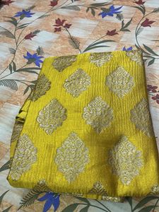 Yellow Printed Kurta