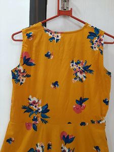 Floor Touch Yellow Dress