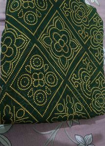 Green Bandhni Saree