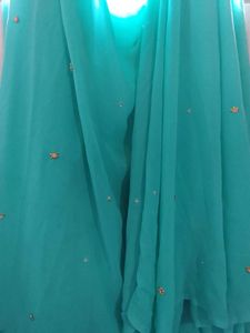 Sea Green Saree