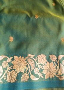 Premium Katan Silk Saree With Open Border Design