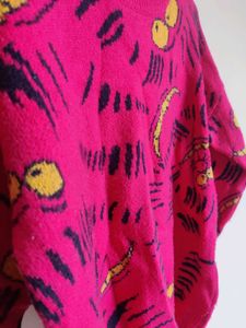 Funky Pink Patterned Sweater