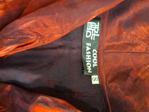 Burgundy Button-Up Top