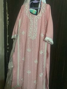 Pink Embroidered Kurta Set