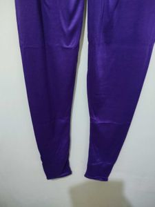 Purple Viscose Lycra Leggings