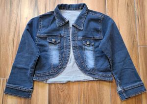 Cute Denim Cropped Jacket