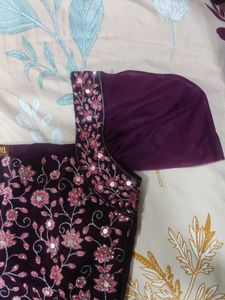 Embroidered Georgette Kurta and Sharara set