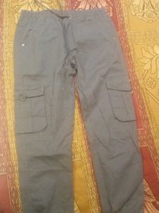 Grey Cargo Pants New
