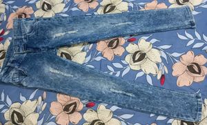 Distressed Denim Jeans