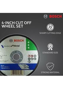 Bosch AG4 Metal 4-inch Cut Off Wheel Set (White, P