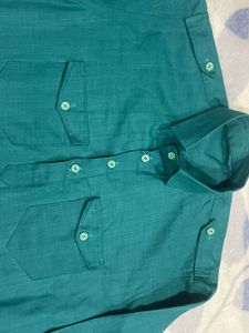 Beautiful aqua colour Cotton Kurta