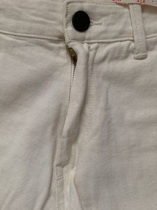 Here &amp; Now White Denim Shorts Summer