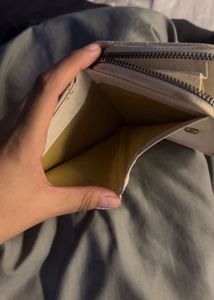 beige wallet