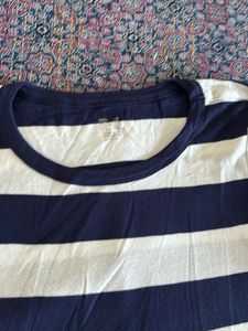 Striped 3/4th Sleeve Top From Gap