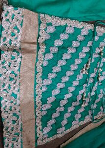Sea Green  Embroidery Fully Stiched Sout
