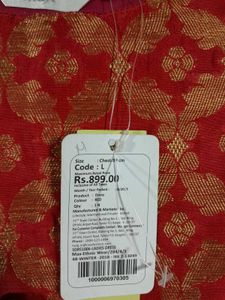 Red Brocade Design Kurta For Women&#39;s