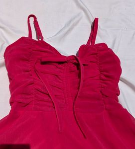 Rose Pink Western Dress