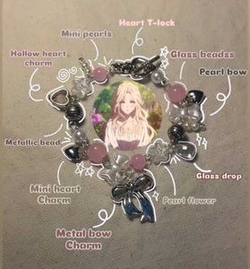 Pinteresty Pink Charm Bracelet