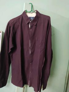 Burgundy Long Sleeve Shirt